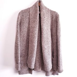 J. Crew Chunky Knit Shawl Collar Cardigan